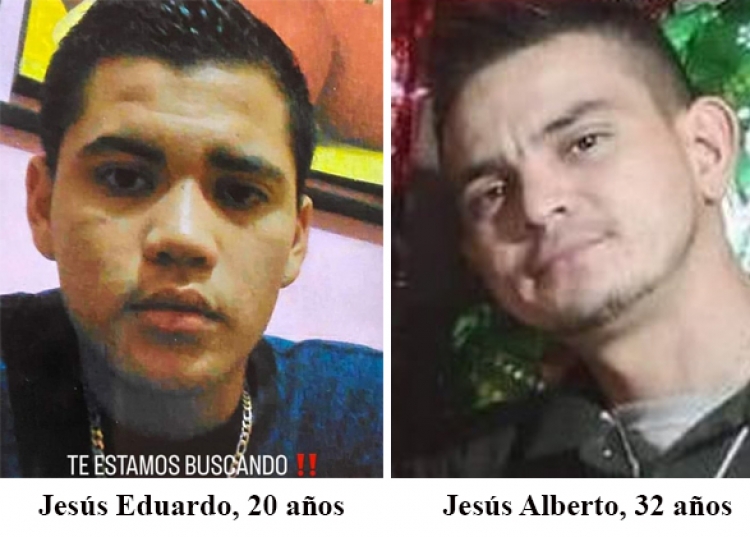 Jes&uacute;s Eduardo y Jes&uacute;s Alberto se encuentran desaparecidos, son de Los Mochis, Sinaloa