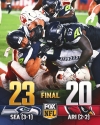 Seattle se impone en dram&aacute;tico cierre sobre Arizona en duelo divisional en la NFL