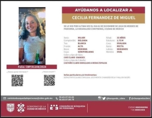 Ayuda a localizar a Cecilia; desapareci&oacute; en la CDMX