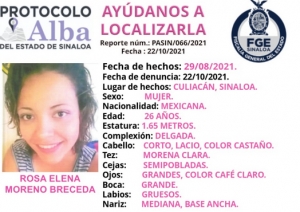 Desaparece mujer de 26 a&ntilde;os en Culiac&aacute;n