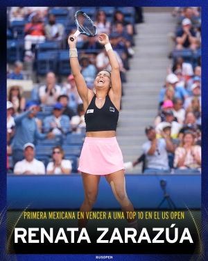 Mexicana Renata Zarazua vence a una favorita del US Open 2025