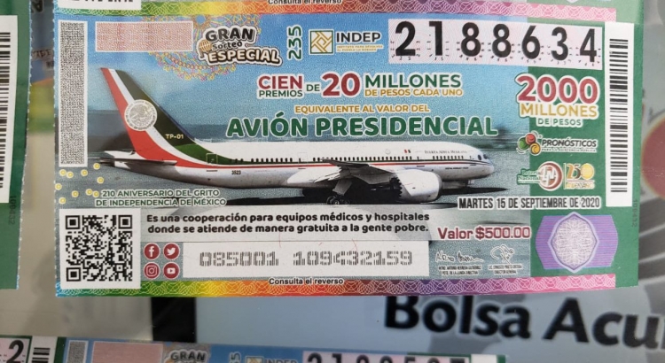 Venta de 'cachitos' para rifa de avi&oacute;n presidencial un &eacute;xito en Veracruz, se agotan en dos d&iacute;as