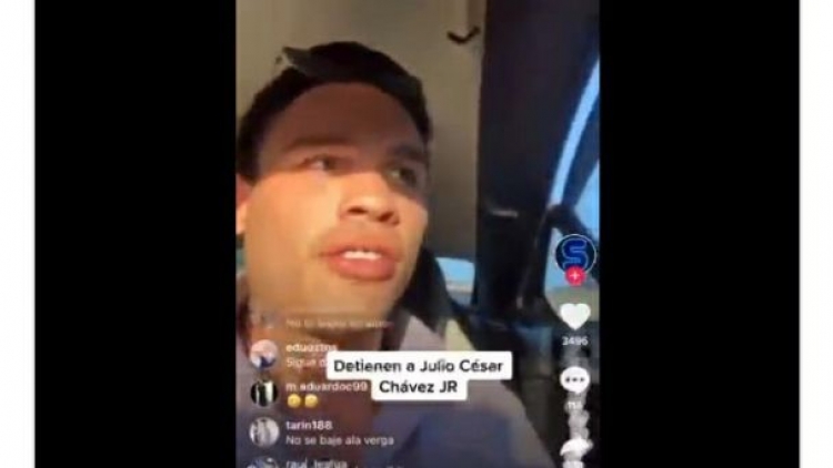 Julio C&eacute;sar Ch&aacute;vez Jr, Es detenido por policias en Culiac&aacute;n