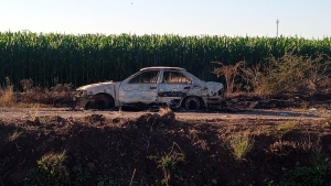Encuentran restos &oacute;seos de una persona dentro de un veh&iacute;culo calcinado en Culiac&aacute;n