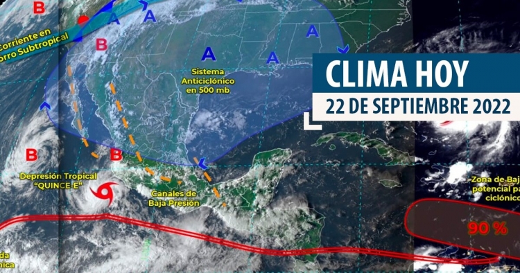 Intervalos de chubascos con lluvias puntuales fuertes para Baja California Sur, Sinaloa, Nayarit, Tamaulipas, San Luis Potos&iacute;, Hidalgo, Puebla, Campeche y Yucat&aacute;n: SMN