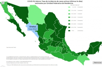 M&eacute;xico confirm&oacute; 3,479,999 casos de contagios de Covid-19