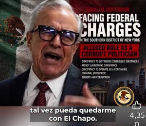 Exdirector de la DEA difunde imagen creada con IA del gobernador con licencia Rocha Moya detenido por el FBI: "Necesita pasar por el proceso judicial"