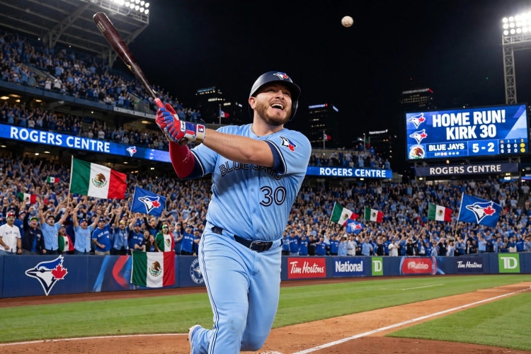 &iexcl;Kirk la bot&oacute; otra vez! Mexicano da triunfo a Toronto con jonr&oacute;n ante Astros