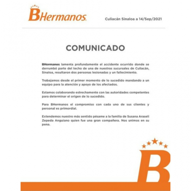 Zapater&iacute;a BHermanos omite responsabilidades con las v&iacute;ctimas
