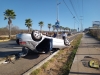 Mujer al volante sufre aparatosa volcadura y vive para contarlo, en Culiac&aacute;n