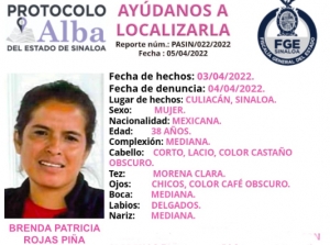 Brenda Patricia desapareci&oacute; el pasado domingo en Culiac&aacute;n