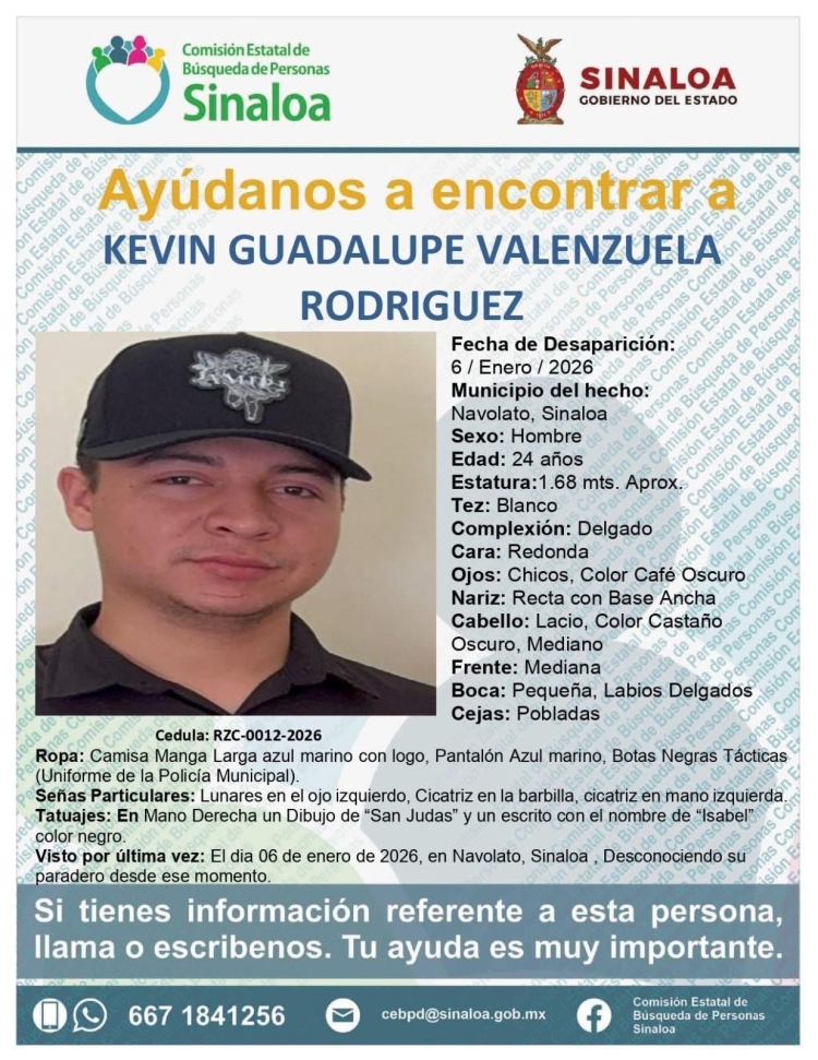Esposa de polic&iacute;a desaparecido en Navolato exige apoyo de las autoridades; reci&eacute;n dio a luz a un beb&eacute; prematuro