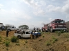 Tres hombre se vuelcan en una camioneta en la M&eacute;xico -15 al Norte de Culiac&aacute;n