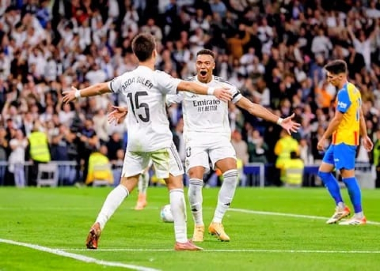Con doble de Mbapp&eacute; gole&oacute; el Real Madrid en el Bernab&eacute;u