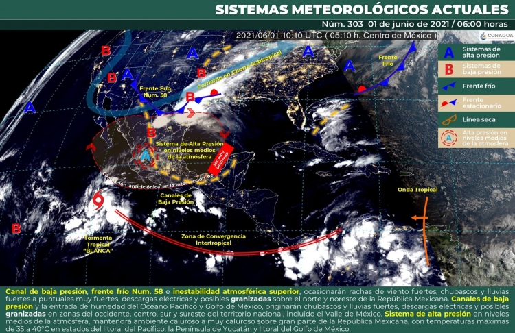 Incremento de nublados por la tarde as&iacute; como lluvias aisladas en Sinaloa