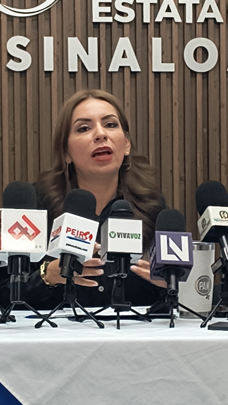 "Transparencia hip&oacute;crita" de la Presidenta Sheinbaum, acusa Wendy Barajas, presidenta del PAN Sinaloa