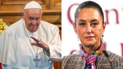 Sheinbaum env&iacute;a mensaje al Papa Francisco tras agravarse su salud: 'Le deseamos pronta recuperaci&oacute;n&rsquo;