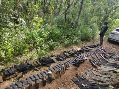 Armamento y equipo t&aacute;ctico asegur&oacute; la Sedena tras un enfrentamiento