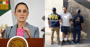 Sheinbaum va por la extradici&oacute;n del Contralmirante Far&iacute;as Laguna tras su captura en Argentina; lo acusan por 'huachicol'