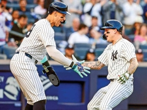 El mexicano Alex Verdugo encabeza con jonr&oacute;n la victoria de Nueva York; Yankees gana 10-3 a Astros