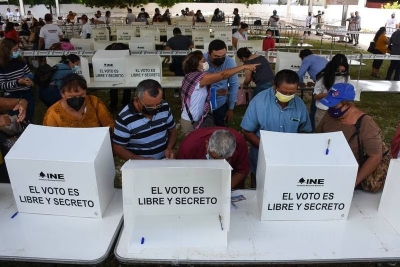Elecciones 2023: As&iacute; votaron las candidatas Alejandra del Moral y Delfina G&oacute;mez en Edomex