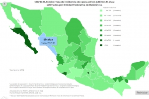 M&eacute;xico sum&oacute; 42 mil 582 nuevos contagios de COVID-19 este s&aacute;bado