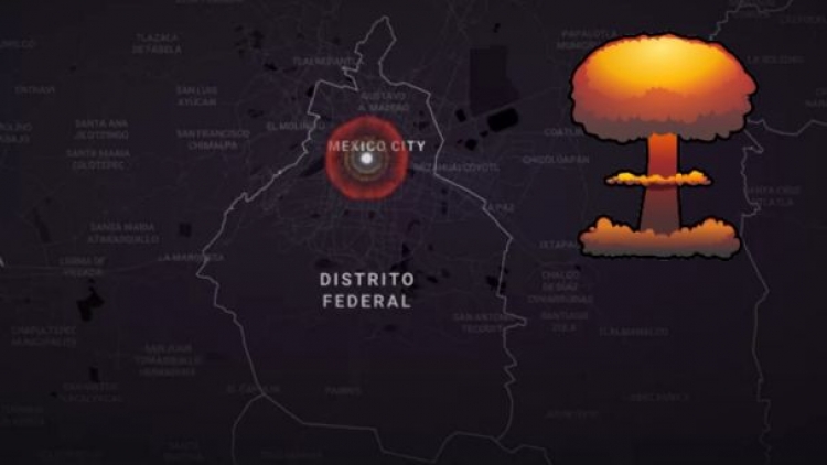 La Fundaci&oacute;n Outrider crea simulador de un ataque nuclear en cualquier lugar del mundo