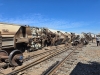 Descarrilamiento de vagones del tren deja da&ntilde;os materiales en Culiac&aacute;n