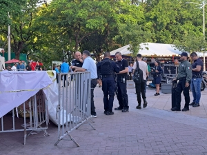 Mujer resulta herida de balazo en ri&ntilde;a en la Feria del Libro, en Culiac&aacute;n