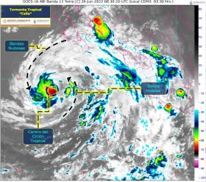 La tormenta tropical &acute;Celia&acute; se aleja de las costas mexicanas; dejar&aacute; lluvias en Sinaloa