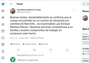 Se compromete Fiscal a esclarecer el crimen de Luis Enrique Ram&iacute;rez, en Sinaloa