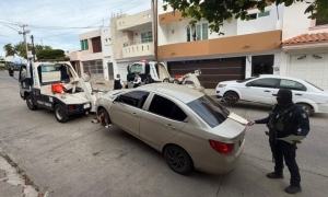 Grupo Interinstitucional recupera 3 veh&iacute;culos con reporte de robo en el sector Guadalupe y La Campi&ntilde;a, en Culiac&aacute;n