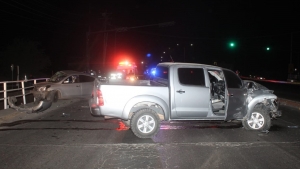 Los fallecidos viajaban en un autom&oacute;vil Nissan Versa que choco con una camioneta Toyota a la altura del canal 7