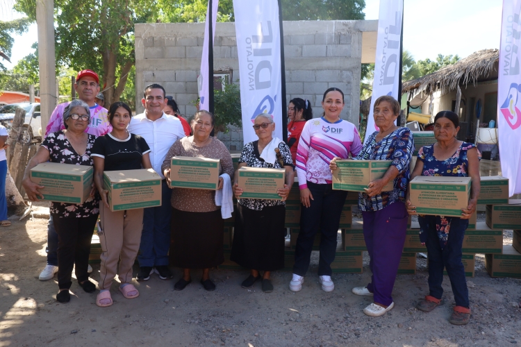 Entregan 300 despensas a familias de Yameto, Tetu&aacute;n Nuevo y Bariometo II
