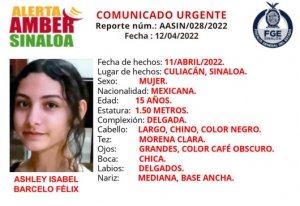 Jovencita de 15 a&ntilde;os desaparece de la colonia Renato Vega, en Culiac&aacute;n