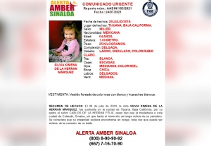 Dos a&ntilde;os sin Ximena; su pap&aacute; se la trajo a Culiac&aacute;n y despareci&oacute; con ella