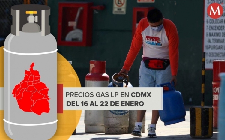 Precio m&aacute;ximo del gas LP en CdMx tiene ligero aumento; esto costar&aacute; del 16 al 22 de enero