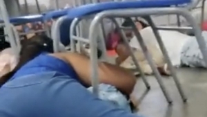 Momentos de terror viven ni&ntilde;os en Colombia durante un festejo