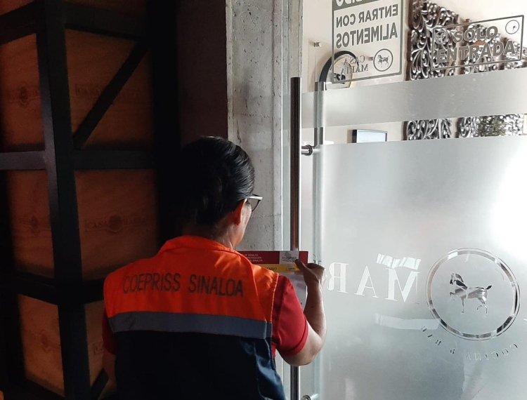 Instruye gobernador Rocha a Coepriss levantar sellos de clausura a restaurantes de Cu&eacute;n Ojeda