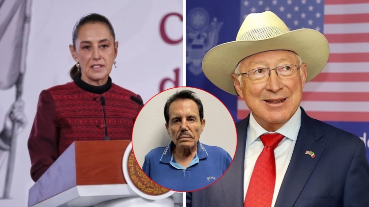 Asegura Sheinbaum que Ken Salazar miente en el caso de "El Mayo" Zambada