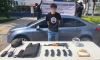 Distintas fuerzas especiales de Seguridad confiscan un veh&iacute;culo y detienen a un civil con arma larga, municiones y droga, en Culiac&aacute;n