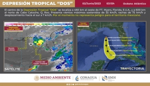 Se forma el primer cicl&oacute;n de la temporada 2023 en M&eacute;xico, cerca de Quintana Roo