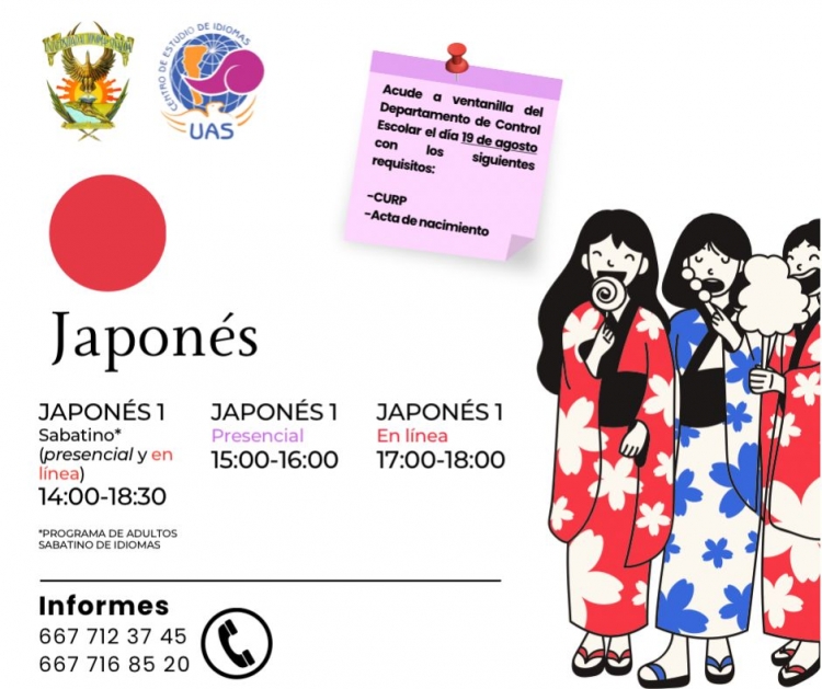 Impartir&aacute; Idiomas UAS los cursos regulares, intensivos y sabatinos de manera h&iacute;brida