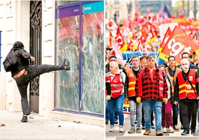 Megamarcha en Francia por aumento salarial