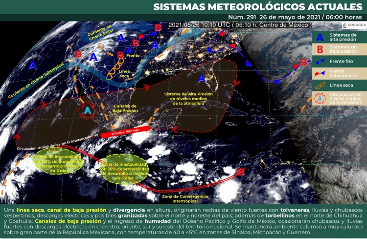 Intensos calores de 40 a 45 grados cent&iacute;dos para Sinaloa