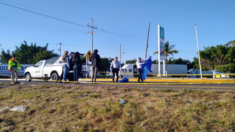 Horrible muerte de indigente atropellado en la autopista Culiac&aacute;n-Mazatl&aacute;n