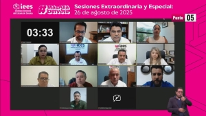 Avala Consejo General anteproyecto de presupuesto del IEES para el 2026