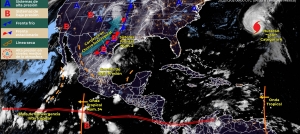 Cielo nublado con probabilidad de chubascos para hoy en Sinaloa