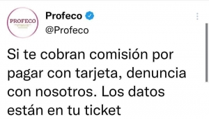 Se&ntilde;ala Condusef que no est&aacute; permitido el cobro de comisi&oacute;n por pagar con tarjeta en negocios