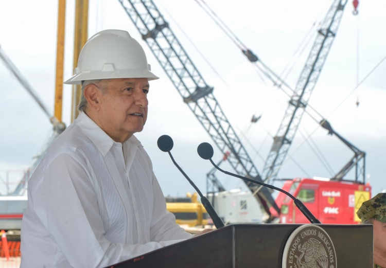 En Dos Bocas encabeza el presidente L&oacute;pez Obrador el D&iacute;a del Trabajo